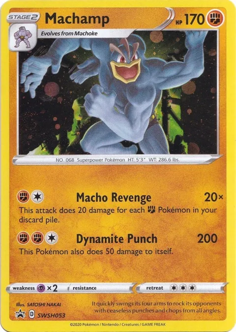 Machamp #SWSH053 Holofoil Pokémon card from Sword & Shield Promo Cards