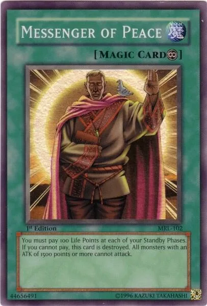 Messenger of Peace MRL-102 1st Edition Yu-Gi-Oh card from Magic Ruler
