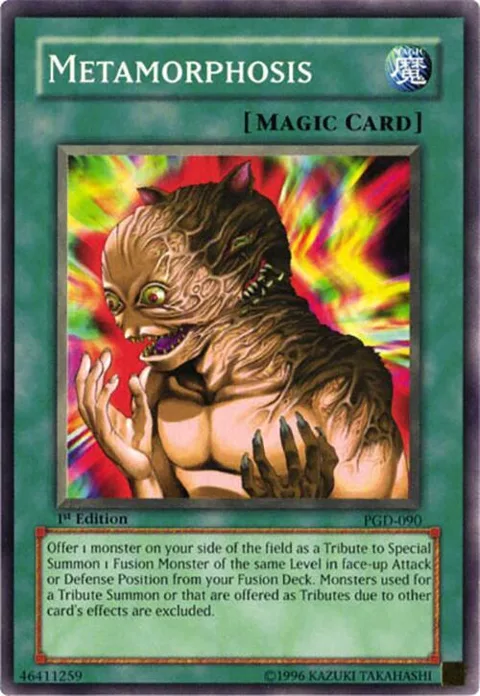 Metamorphosis PGD-090 1st Edition Yu-Gi-Oh card from Pharaonic Guardian