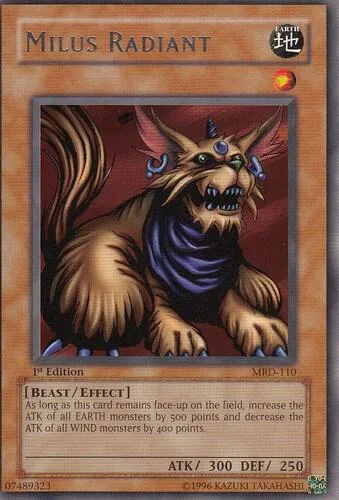 Milus Radiant MRD-110 Unlimited Yu-Gi-Oh card from Metal Raiders