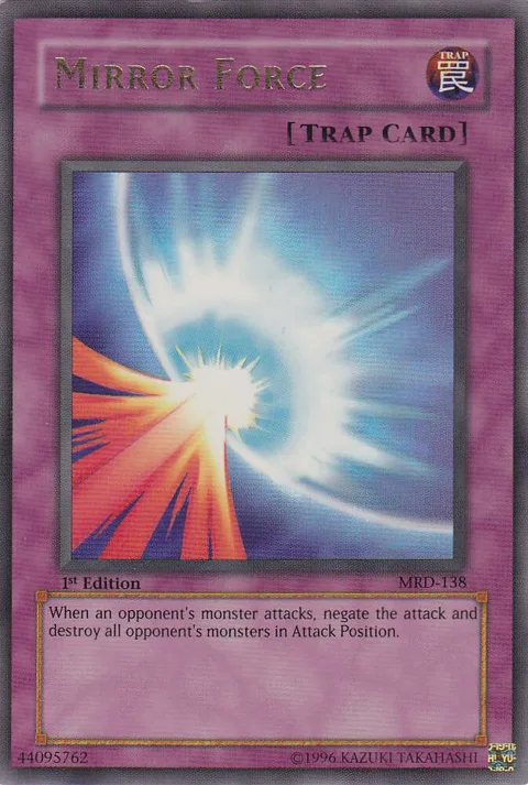 Mirror Force MRD-138 Unlimited Yu-Gi-Oh card from Metal Raiders