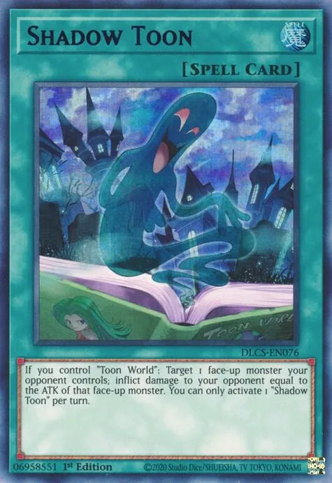 Shadow Toon Blue DLCS-EN076 Yu-Gi-Oh card from Dragons of Legend: The Complete Series