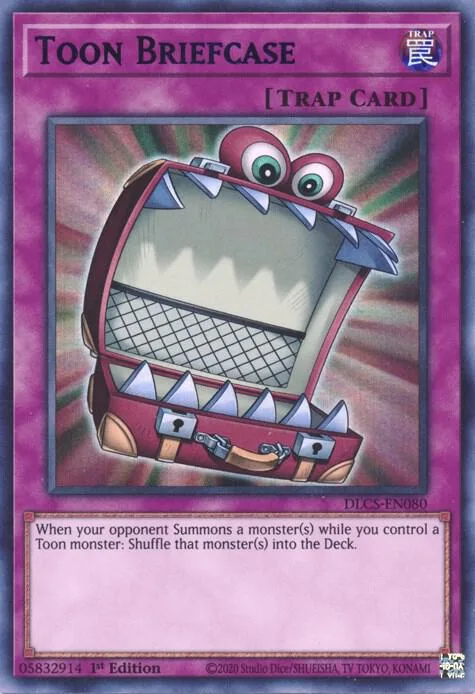 Toon Briefcase Blue DLCS-EN080 Yu-Gi-Oh card from Dragons of Legend: The Complete Series