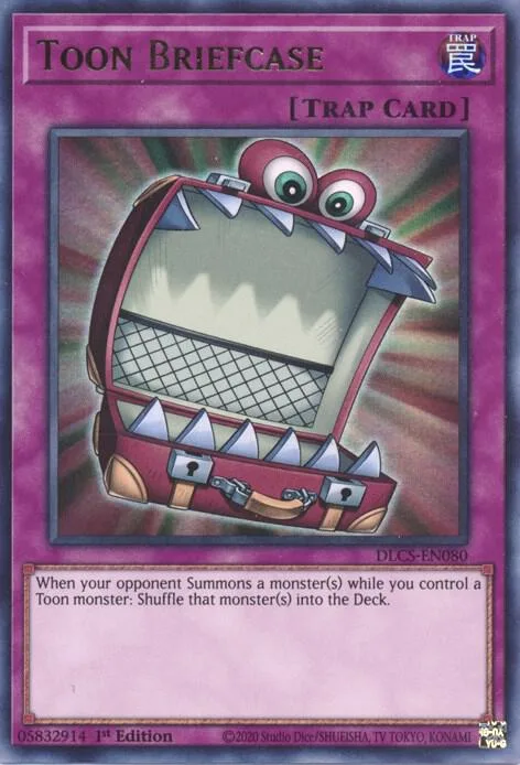Toon Briefcase Green DLCS-EN080 Yu-Gi-Oh card from Dragons of Legend: The Complete Series