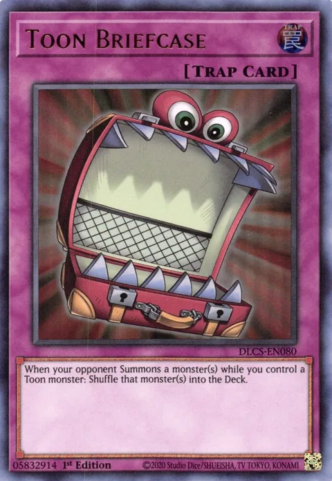 Toon Briefcase Purple DLCS-EN080 Yu-Gi-Oh card from Dragons of Legend: The Complete Series