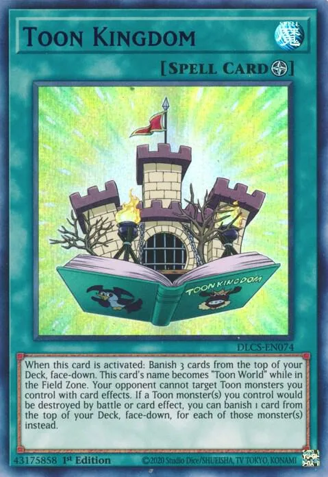Toon Kingdom Blue DLCS-EN074 Yu-Gi-Oh card from Dragons of Legend: The Complete Series