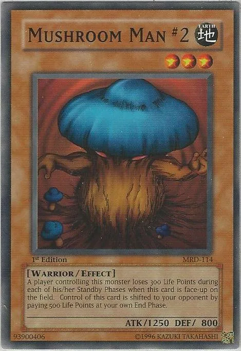 Mushroom Man #2 MRD-114 Unlimited Yu-Gi-Oh card from Metal Raiders