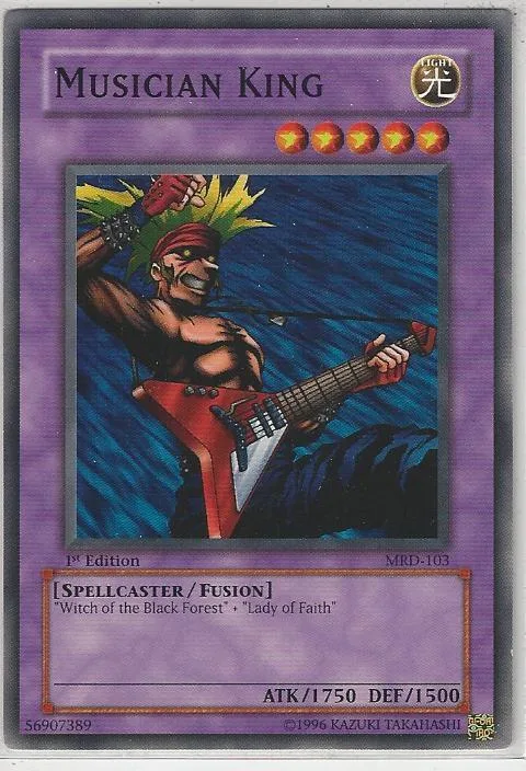 Musician King MRD-103 1st Edition Yu-Gi-Oh card from Metal Raiders