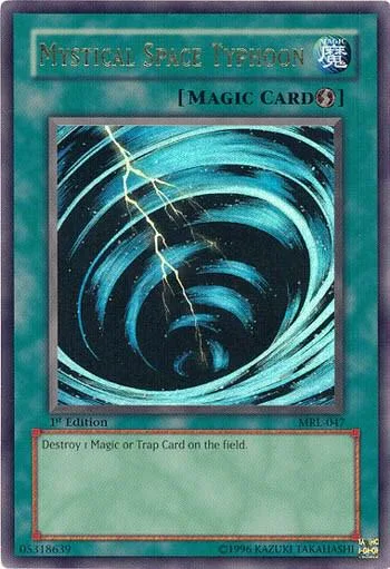Mystical Space Typhoon MRL-047 Unlimited Yu-Gi-Oh card from Magic Ruler