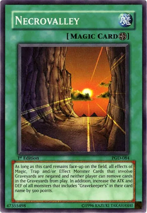 Necrovalley PGD-084 1st Edition Yu-Gi-Oh card from Pharaonic Guardian