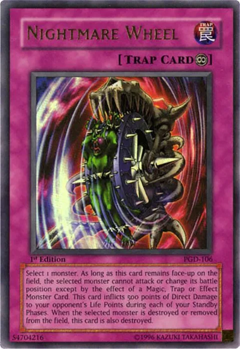 Nightmare Wheel PGD-106 Unlimited Yu-Gi-Oh card from Pharaonic Guardian