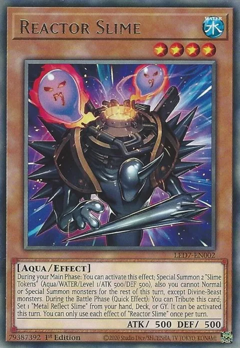 Reactor Slime LED7-EN002 Yu-Gi-Oh card from Legendary Duelists: Rage of Ra