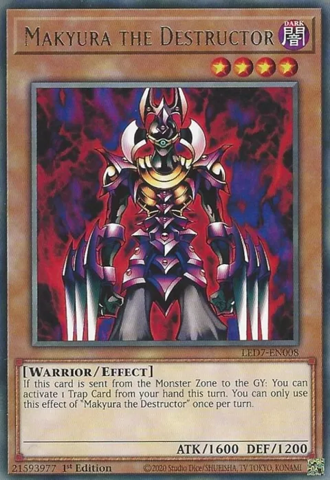 Makyura the Destructor LED7-EN008 Yu-Gi-Oh card from Legendary Duelists: Rage of Ra
