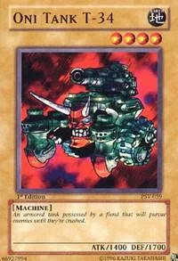 Oni Tank T-34 PSV-059 1st Edition Yu-Gi-Oh card from Pharaoh's Servant