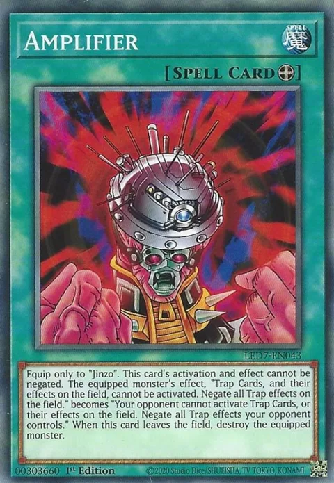 Amplifier LED7-EN043 Yu-Gi-Oh card from Legendary Duelists: Rage of Ra