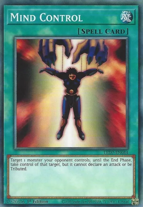 Mind Control LED7-EN044 Yu-Gi-Oh card from Legendary Duelists: Rage of Ra