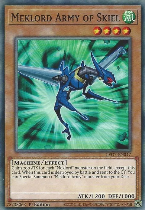 Meklord Army of Skiel LED7-EN047 Yu-Gi-Oh card from Legendary Duelists: Rage of Ra