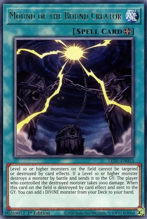 Mound of the Bound Creator LED7-EN053 Yu-Gi-Oh card from Legendary Duelists: Rage of Ra