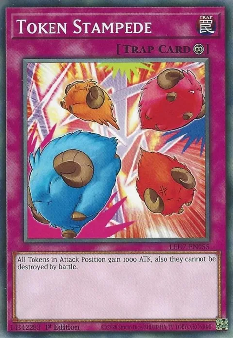 Token Stampede LED7-EN055 Yu-Gi-Oh card from Legendary Duelists: Rage of Ra
