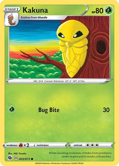 Kakuna #03/73 Pokémon card from Champion's Path