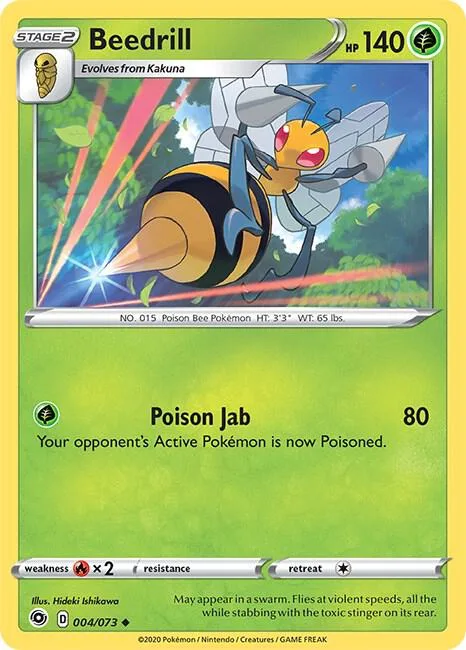 Beedrill #04/73 Pokémon card from Champion's Path