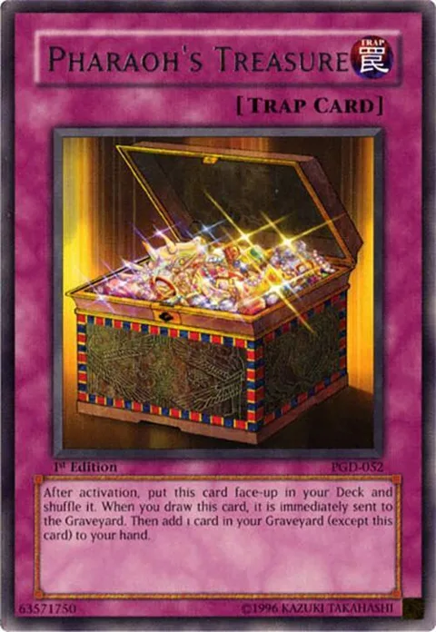 Pharaoh's Treasure PGD-052 Unlimited Yu-Gi-Oh card from Pharaonic Guardian