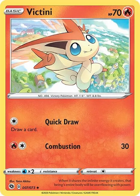 Victini #07/73 Pokémon card from Champion's Path