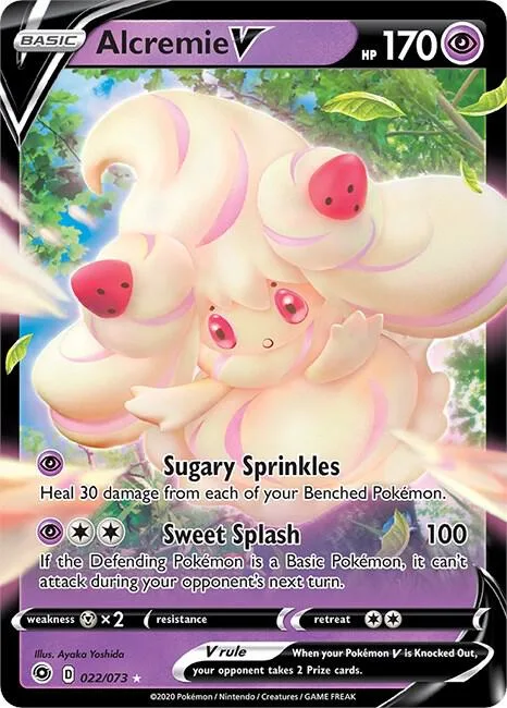 Alcremie V #22/73 Holofoil Pokémon card from Champion's Path