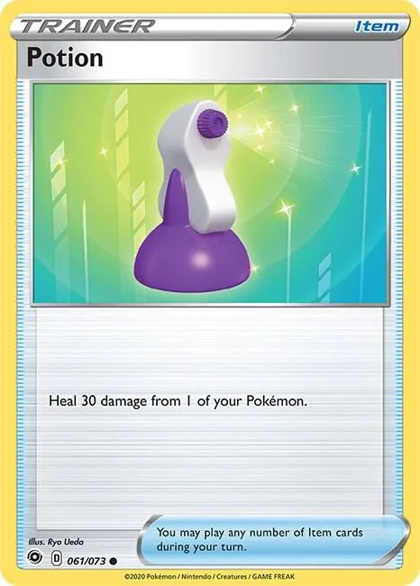 Potion #61/73 Pokémon card from Champion's Path