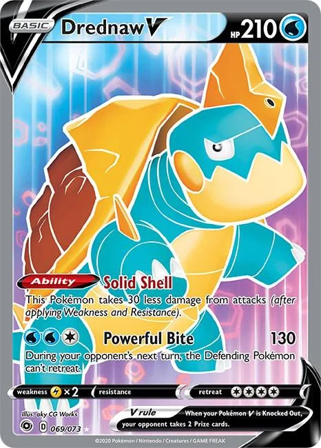 Drednaw V Full Art #69/73 Holofoil Pokémon card from Champion's Path