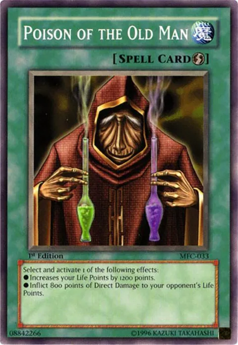 Poison of the Old Man MFC-033 Unlimited Yu-Gi-Oh card from Magician's Force