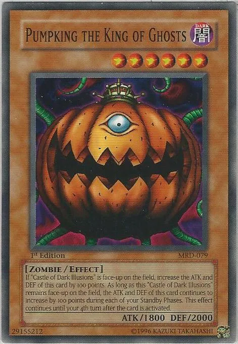 Pumpking the King of Ghosts MRD-079 Unlimited Yu-Gi-Oh card from Metal Raiders