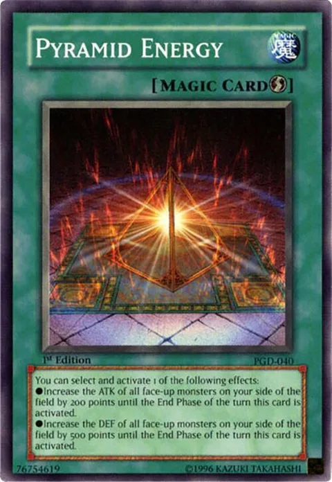 Pyramid Energy PGD-040 1st Edition Yu-Gi-Oh card from Pharaonic Guardian