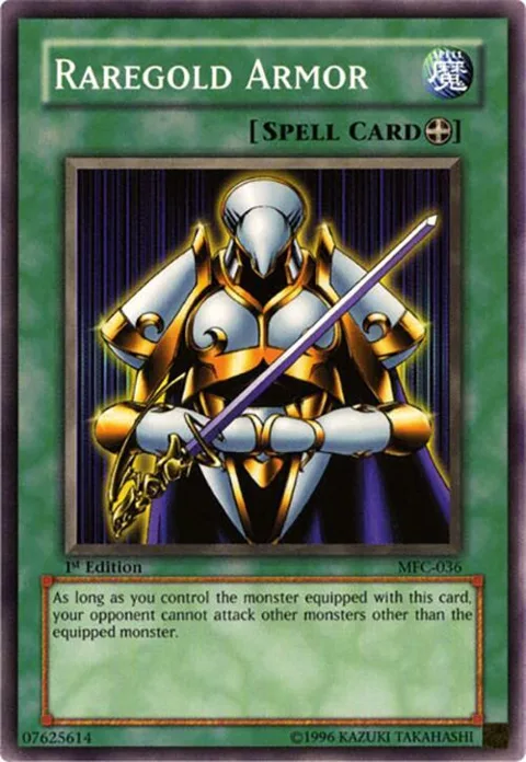 Raregold Armor MFC-036 1st Edition Yu-Gi-Oh card from Magician's Force