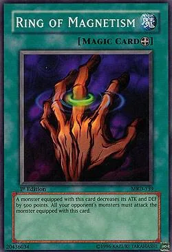Ring of Magnetism MRD-139 Unlimited Yu-Gi-Oh card from Metal Raiders