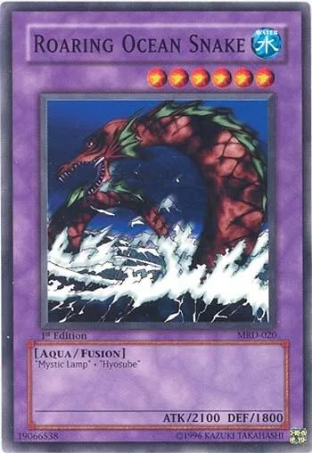 Roaring Ocean Snake MRD-020 Unlimited Yu-Gi-Oh card from Metal Raiders