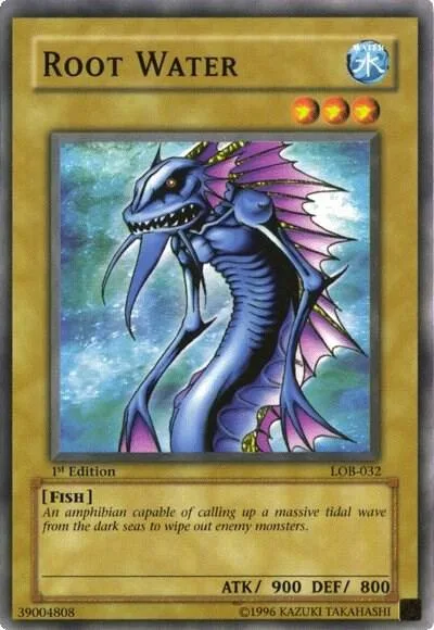 Root Water LOB-032 1st Edition Yu-Gi-Oh card from The Legend of Blue Eyes White Dragon