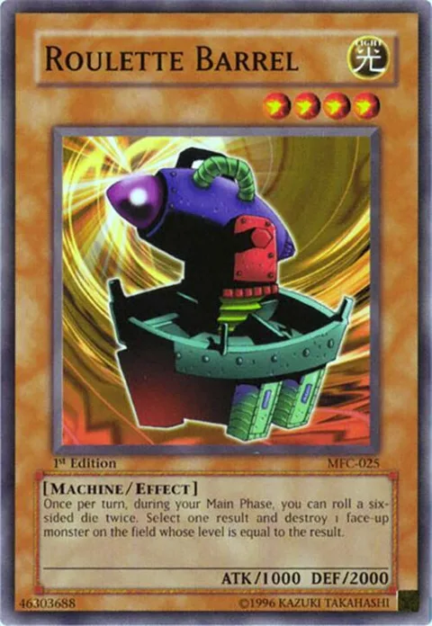 Roulette Barrel MFC-025 1st Edition Yu-Gi-Oh card from Magician's Force