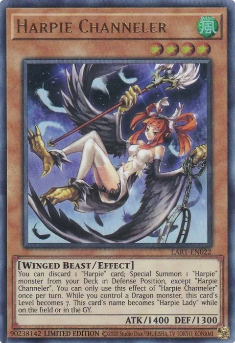 Harpie Channeler LART-EN022 Yu-Gi-Oh card from The Lost Art Promotion