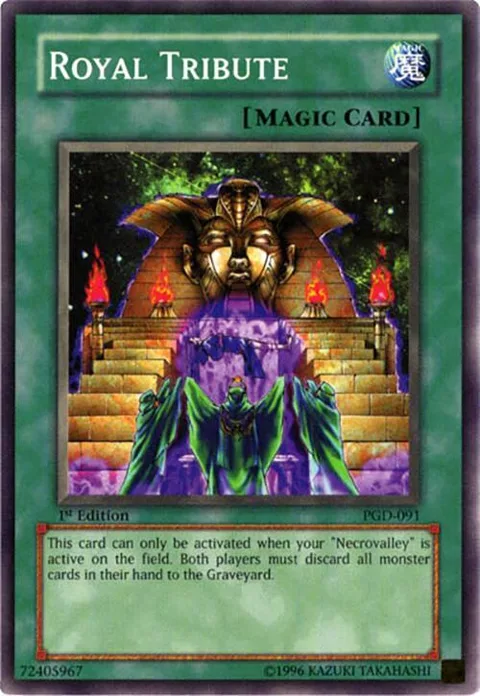 Royal Tribute PGD-091 1st Edition Yu-Gi-Oh card from Pharaonic Guardian