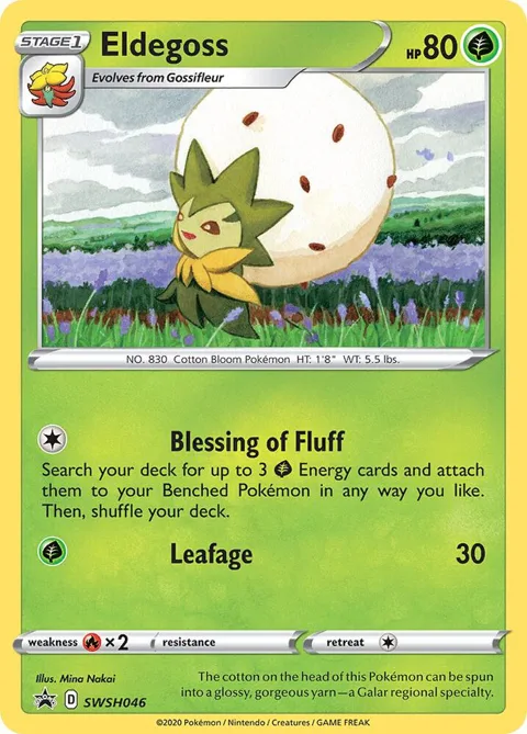Eldegoss #SWSH046 Holofoil Pokémon card from Sword & Shield Promo Cards