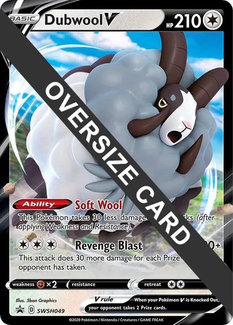 Dubwool V #SWSH049 Holofoil Pokémon card from Jumbo Cards