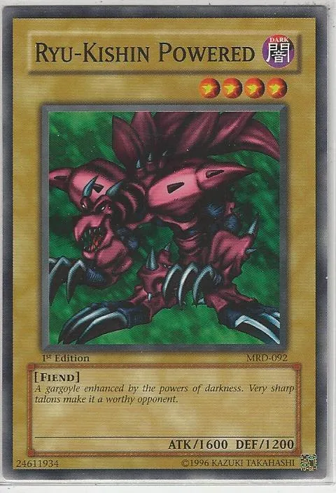 Ryu-Kishin Powered MRD-092 1st Edition Yu-Gi-Oh card from Metal Raiders