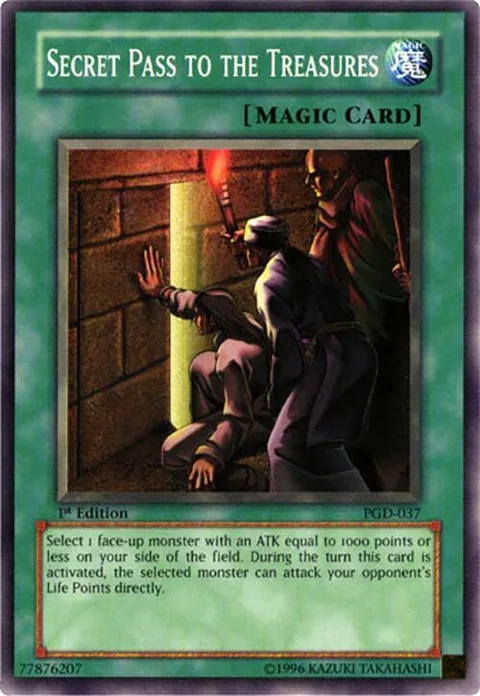 Secret Pass to the Treasures PGD-037 1st Edition Yu-Gi-Oh card from Pharaonic Guardian