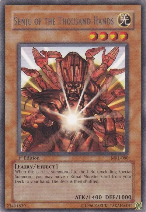 Senju of the Thousand Hands MRL-080 Unlimited Yu-Gi-Oh card from Magic Ruler