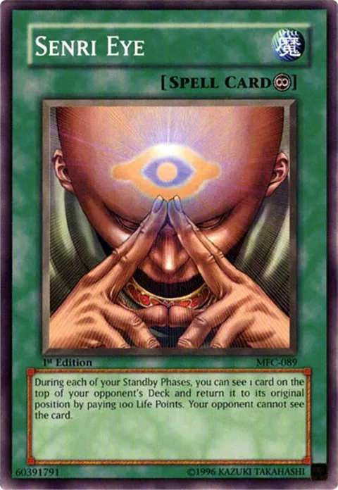 Senri Eye MFC-089 1st Edition Yu-Gi-Oh card from Magician's Force