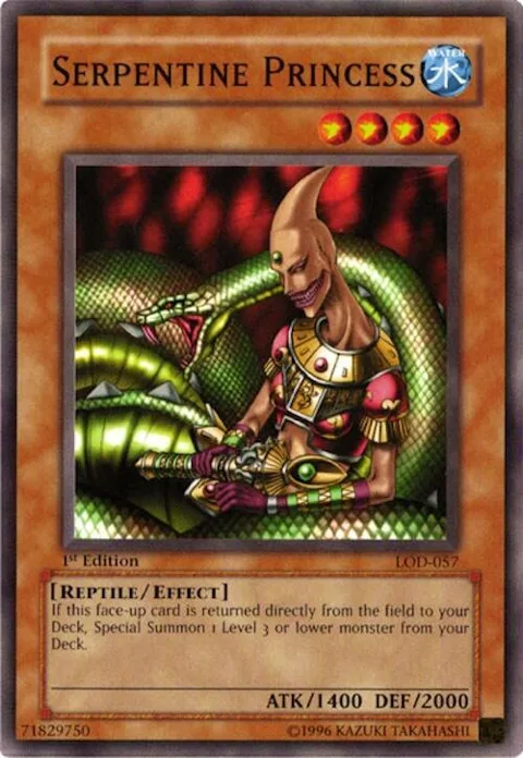 Serpentine Princess LOD-057 1st Edition Yu-Gi-Oh card from Legacy of Darkness