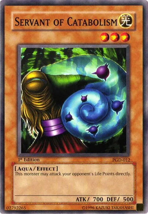 Servant of Catabolism PGD-012 1st Edition Yu-Gi-Oh card from Pharaonic Guardian