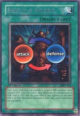 Shield & Sword MRD-131 1st Edition Yu-Gi-Oh card from Metal Raiders
