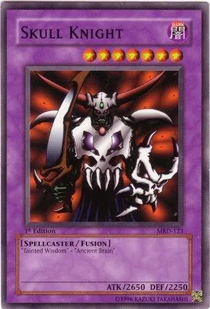 Skull Knight MRD-123 1st Edition Yu-Gi-Oh card from Metal Raiders